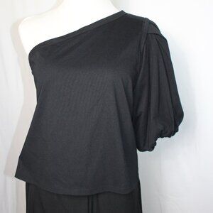 NWT Express Asymmetrical Black Top Women's XL